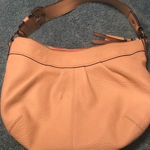 Coach Leather Beige Hobo Style Bag